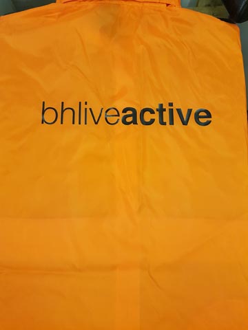 BH Live Active Waterproof Jacket Print by Barritt Garment Printing Bournemouth