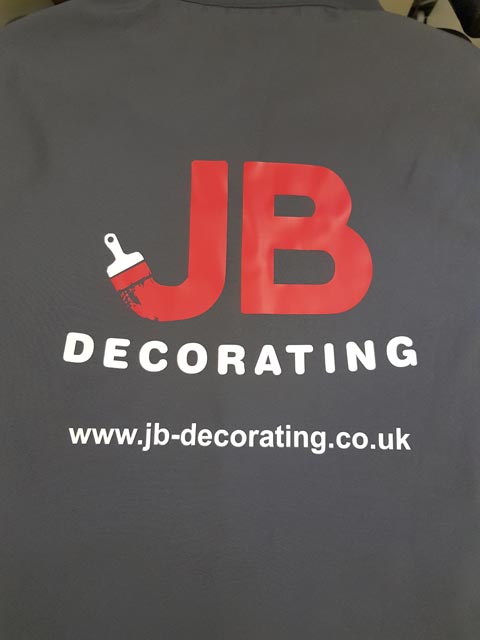 JB Decorating Softshell Jacket Print by Barritt Garment Printing Bournemouth