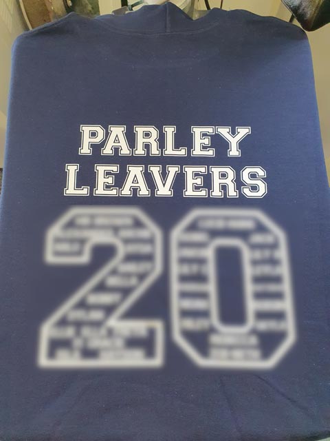 Parley First School Leavers Hoodies Print by Barritt Garment Printing Bournemouth