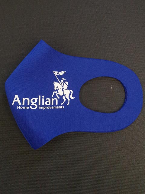 Anglian Home Improvements Face Mask Print by Barritt Garment Printing Bournemouth