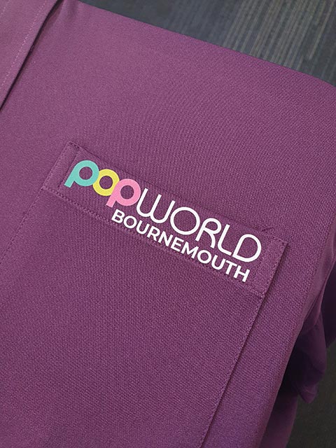 Popworld Bournemouth Formal Shirt Print by Barritt Garment Printing Bournemouth