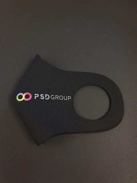 PSD Group Face Mask Print by Barritt Garment Printing Bournemouth