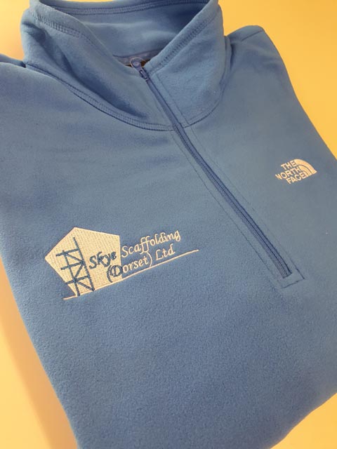 Skye Scaffolding Dorset Ltd Embroidery by Barritt Garment Printing Bournemouth