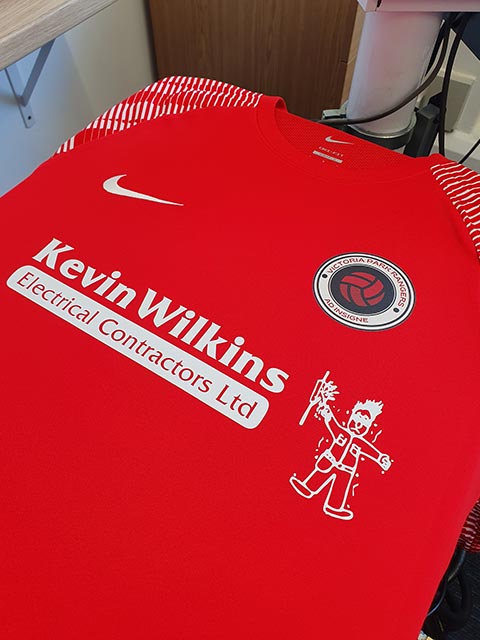 Victoria Park Rangers Football Shirt Print by Barritt Garment Printing Bournemouth