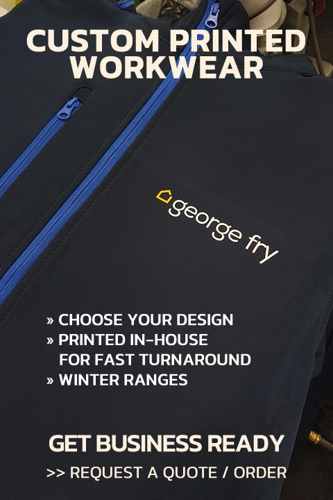 Custom Workwear Printed by Barritt Garment Printing Bournemouth