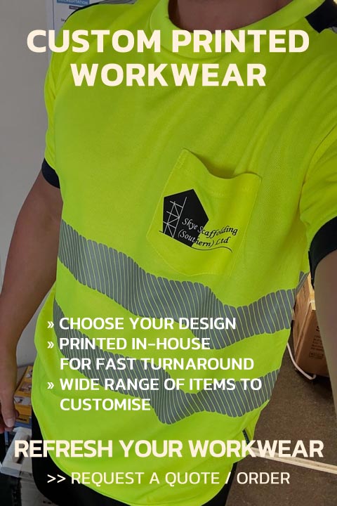 Custom Spring Workwear Printed by Barritt Garment Printing Bournemouth