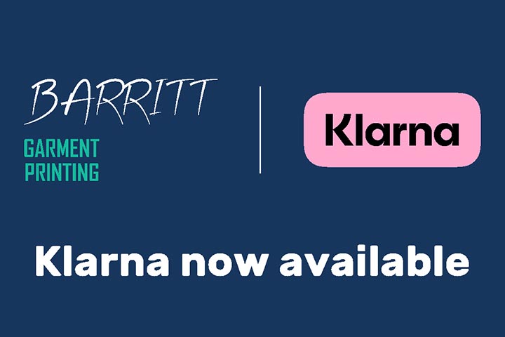 Barritt Garment Printing - Klarna Announcement